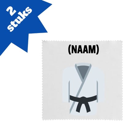 Akyol - karate met eigen naam brillendoekjes - Sport - karateka - sport - 17,8 bij 17,8 cm - 2 stuks