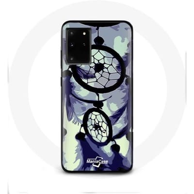 Hoesje voor Samsung Galaxy S11 Plus Dreamcatcher paars grijs en zwart