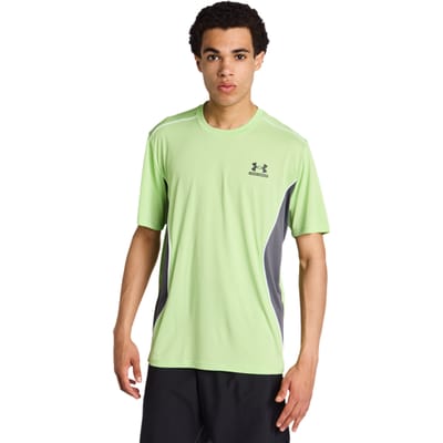 Under Armour Tech T-shirts Heren - Groen - Maat L - Poly Jersey