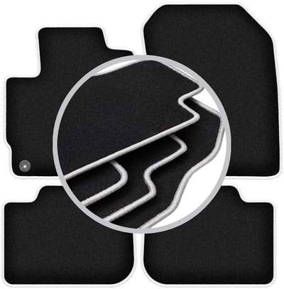 CARLUX-SILVER automatten voor: Mitsubishi Colt VII hatchback (2008-2012)