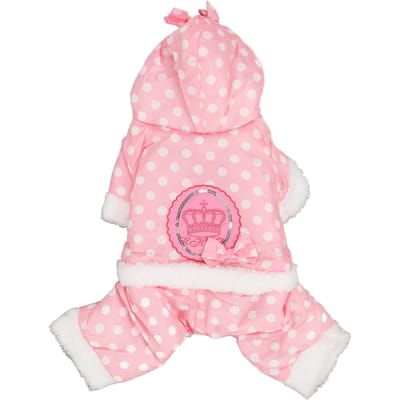 Honden Winterjas Warm Verdikt Huidvriendelijk Eendelig Hoodie Huisdier Koud Weer Jas voor Kleine L(for 6.5-9kg)