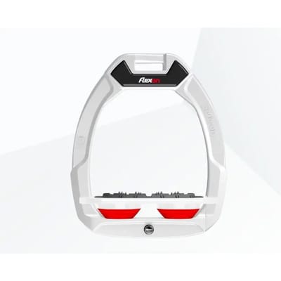 Platte Ultra Grip Veiligheidsbeugels Wit/Wit/Rood Flex-On Safe-On