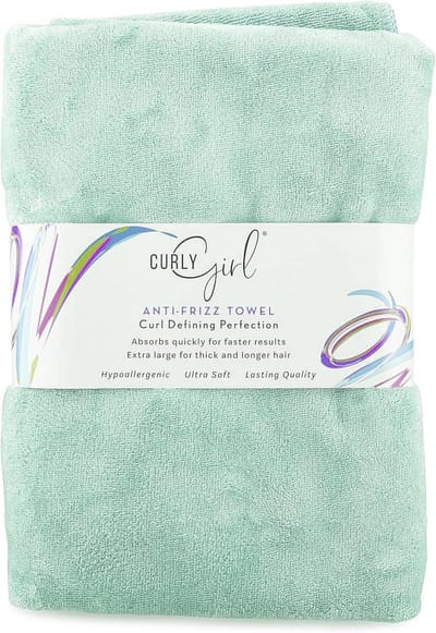 Microvezel Haarhanddoek voor Krullend Haar - Anti-Kroes & Sneldrogend