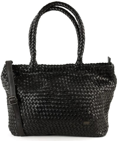 Bear Design Suus Gevlochten Shopper - Zwart