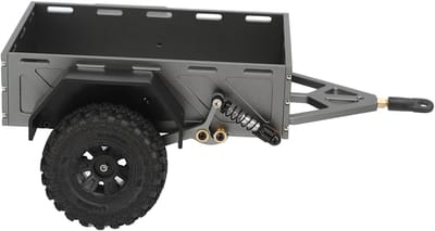 Robuuste RC Aanhangwagen voor 1/18 RC Auto's met Antislip Rubber Banden en Aluminium Constructie
