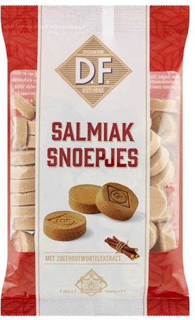 DF Salmiak snoepjes - 12 x 200 gram - met natuurlijke smaak- en kleurstoffen