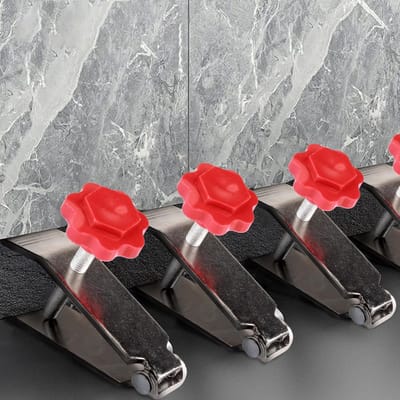 Set van 6 Handmatige Tegelheffers voor Stevige Montage en Niveaubepaling van Tegels en Gipsplaten