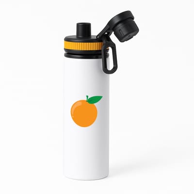 Hacebo® - Sinaasappel waterfles met draaidop oranje - Fruitschaal - Fruit liefhebbers - Mandarijn - sinaasappels - vrucht - gezond eten - water fles - 850ML