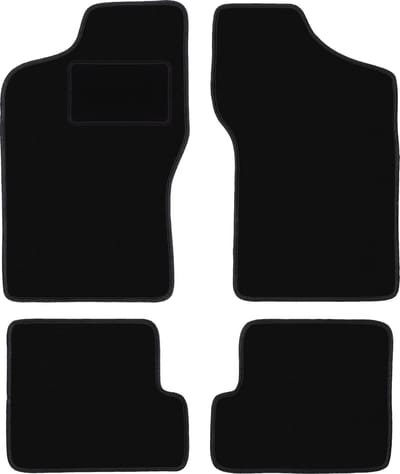 Zwarte veloursmatten voor: Fiat Cinquecento hatchback (1991-1998)