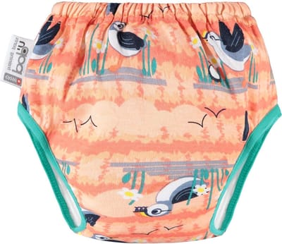 Potty Training Broek - Oefenbroek Peuters - Potjes Training - Voelt als ondergoed - Maat M - Koraal Papegaai