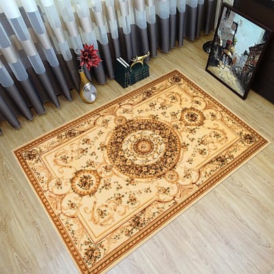 Tapiso Yesemek Vloerkleed Beige Perzisch Oriental Tapijt Maat- 150x295