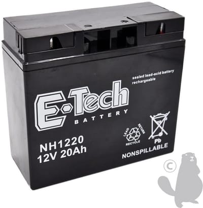 Accu gel/agm TASHIMA 12V, 20A geschikt voor CASTELGARDEN, HONDA en STIGA