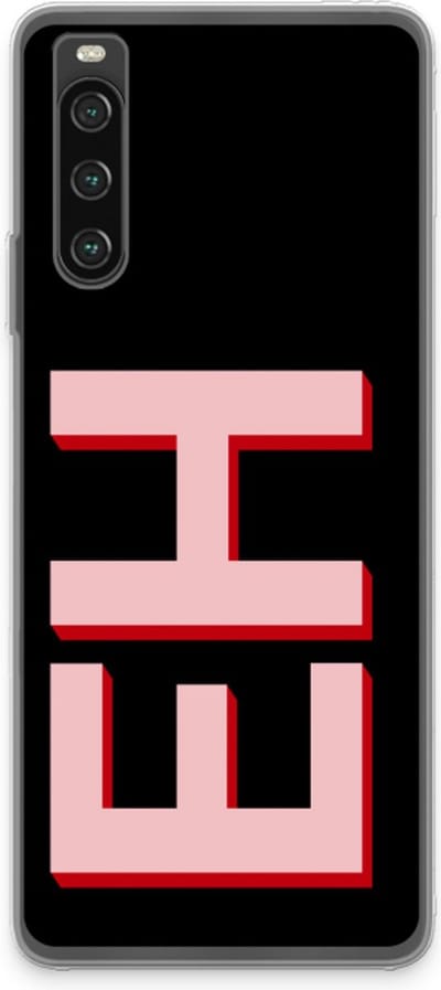 Gepersonaliseerd - Case Company® - Hoesje geschikt voor Sony Xperia 10 IV hoesje - Monogram - Soft Cover Telefoonhoesje - Bescherming aan alle Kanten en Schermrand