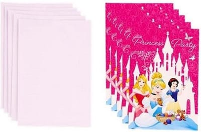 Uitnodiging Kaarten / Uitnodigingskaarten  Princess Party - Roze / Multicolor - Disney - Verjaardag - Kaarten - Uitnodigen - Kinderfeestje - Decoratie - Assorti