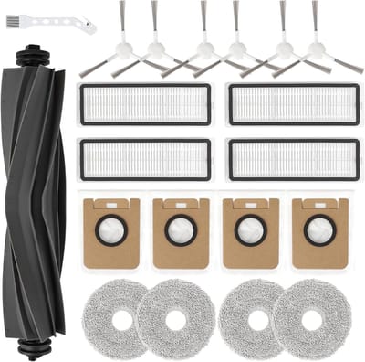 19 stuks accessoires kit gescht voor Dreame L10s Ultra Robot Stofzuiger, Vervangende Onderdelen Hoofdborstel, Zijborstel, Filter, Mop Doeken, Stofzak