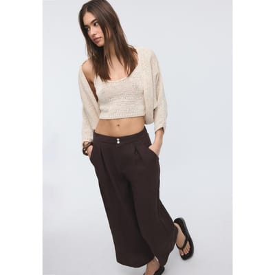 Stradivarius Rustieke culotte  Bruin 34