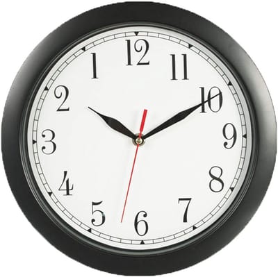 Achterwaartse Wandklok 29 cm - Unieke Klok Voor Tijdloze Interieurs