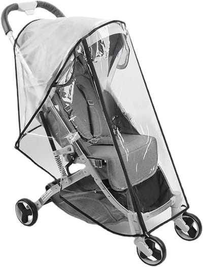 Universele regenhoes voor kinderwagens, bescherming tegen regen en wind, ademend ontwerp, geschikt voor diverse modellen