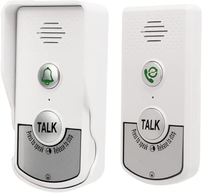 Draadloos Intercom Systeem - Spraak Deurtelefoon - Communicatie Binnen Gebouw - 1000 Meter Bereik - 2000mAh Batterij - Wit