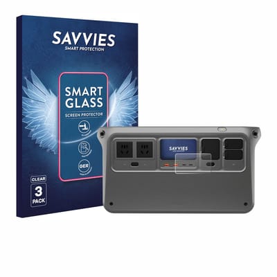 3 Stuks Savvies Screenprotector - geschikt voor DJI Power 1000 - beschermfolie glas transparant