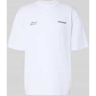 Oversized T-shirt met labeldetail model 'Rochefort'