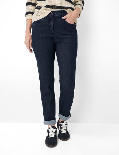 Raphaela by Brax Dames Jeans  Style LAURA NEW DARK BLUE, denim donkerblauw, maat 34K