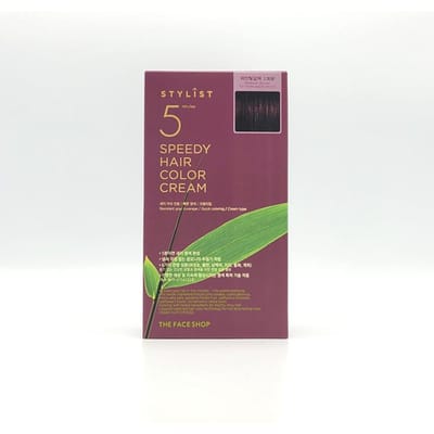 THE FACE SHOP - Stylist 5 Minutes Speedy Hair Color Cream #Reddish Brown