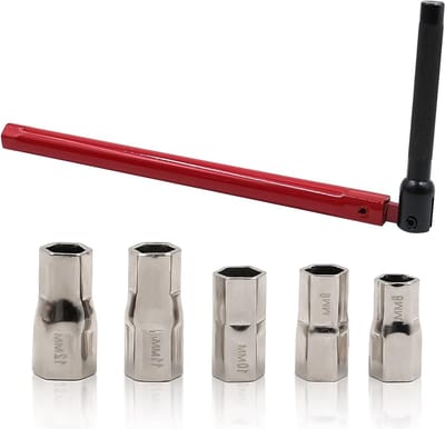 Verstelbare moersleutel voor krappe ruimtes, ideaal voor badkamer- en keukenkranen, 8-13 mm, perfect voor montage en demontage van leidingen