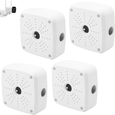 Camera Aansluitdozen - Montageboxen Beveiliging - Bewakingscamera Installatie - Waterdicht Flip Design - 13cm Doorsnee - Wit
