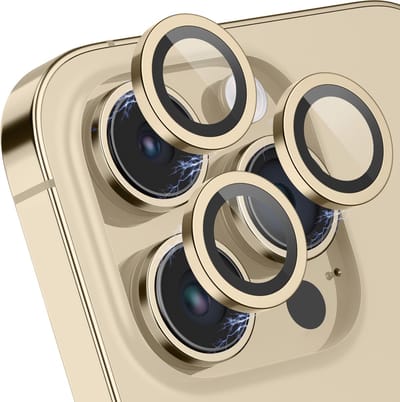 Camera Lens Screen Protector geschikt voor iPhone 14 Pro / iPhone 14 Pro Max Camera Lens Screen Protector - Goud - Screenprotector - Camera Protector geschikt voor iPhone 14 Pro - Gehard Glas