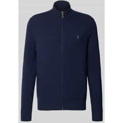 Regular fit gebreid jack van pure wol