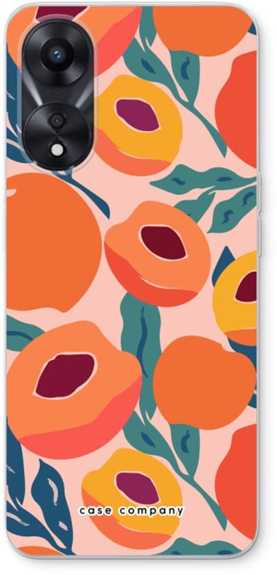 Case Company® - Hoesje geschikt voor Oppo A78 5G hoesje - Perzik - Soft Cover Telefoonhoesje - Bescherming aan alle Kanten en Schermrand