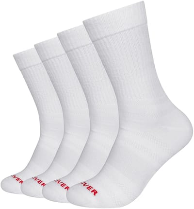 s.Oliver unisex sportsokken, Urban Sport Socks, 4-pack, gekamd katoen, mesh-ventilatie, verstevigde hiel en teen, sneakersokken, sokken voor dagelijks gebruik