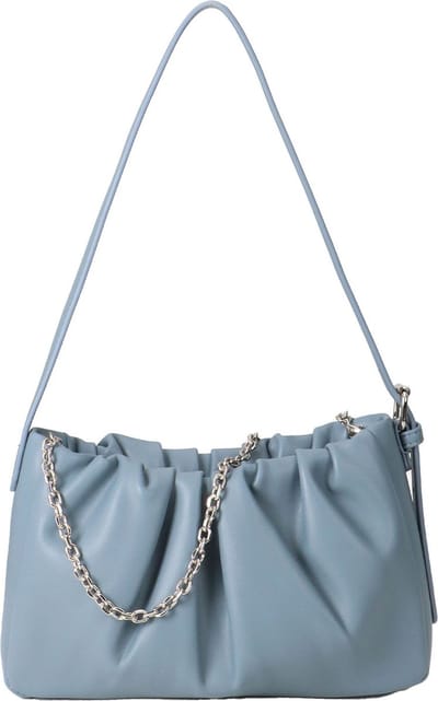 SEIDENFELT MANUFAKTUR Schoudertas Auri Crossbody Dusty Blue Blauw