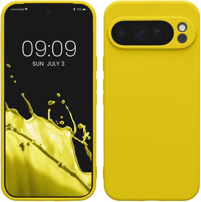 kwmobile telefoonhoesje geschikt voor Google Pixel 10 Pro XL - Hoesje voor smartphone - Precisie camera uitsnede - In stralend geel