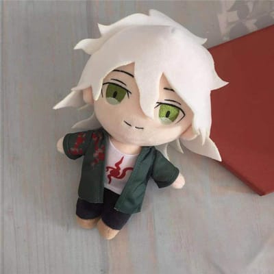 Poupée en peluche Danganronpa Kokichi Oma Nagito Komaeda Nanami ChiaKi Mignonne Douce Oreiller en peluche Cadeau 20cm 20cm white
