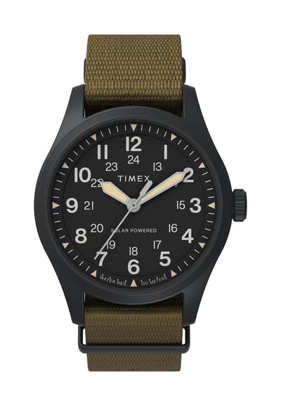Timex Expedition Northâ® Field Post Solar Analoog Horloge Groente Case: 100% Stainless Steel | Armband: 100% Eco-Conscious Material 36 mm TW2V00400YH