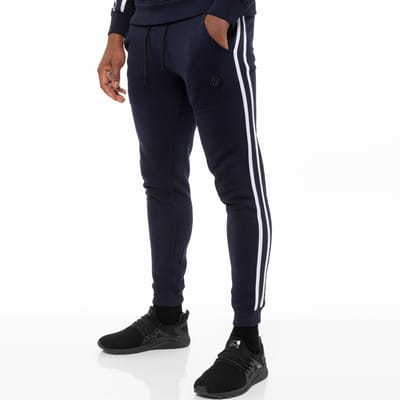 Heren Navy Tracksuit Joggers| Enzo Designer Menswear