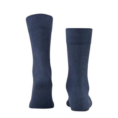 FALKE Sensitive London met comfort tailleband katoen sokken heren blauw - maat 47-50