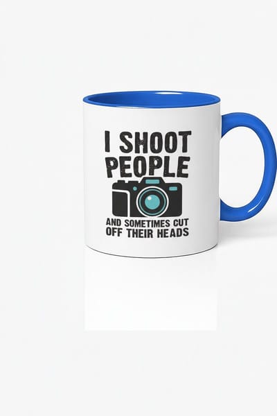 I Shoot People Fotograaf Mok - Uniek Design met Camera Print