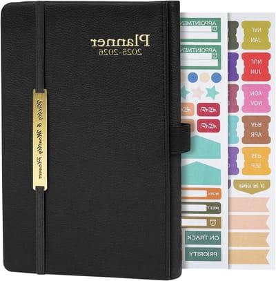 A5 Weekplanner Notitieboek voor 18 maanden, Hardcover, To-Do Lijst en Agenda voor Docenten van januari 2025 tot juni 2026
