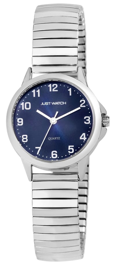 JUST WATCH Herenhorloge van roestvrij staal Angelique met roestvrijstalen band, 3 ATM, mineraalglas