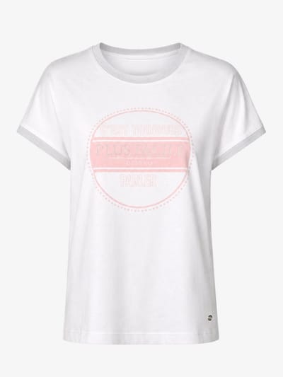 van Verla - French Tshirt - Dames - Korte mouw - Ronde hals - wit / rose - Maat S
