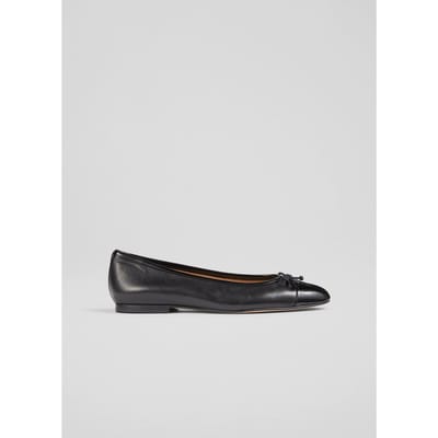 LK Bennett Kara Flats Black Size: 35 | Ballerina Shoes Outlet | Dames | Zwart