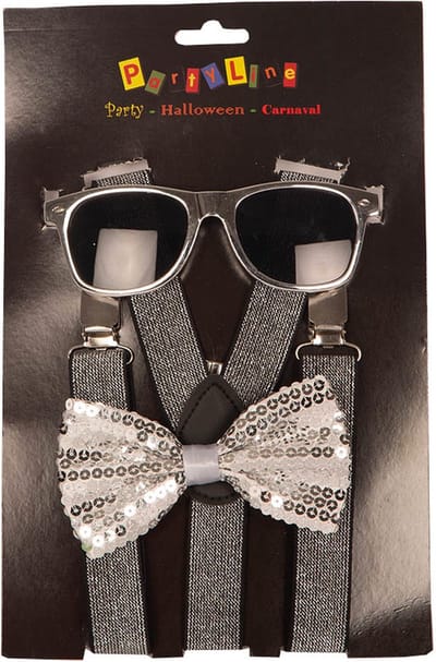 Partyset Zilveren accessoires 3-delig