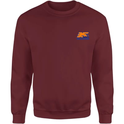 Back To The Future 35 Hill Valley Front Sweatshirt - Burgundy - XS
