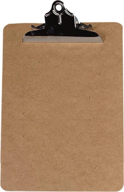 Seco klembord A4+ - Masonite hout - grote heavy duty clip