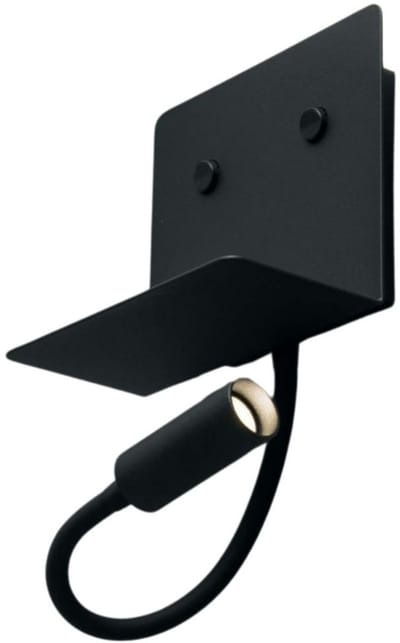 Kosilum - Viola - Wandlamp - Zwart - Aluminium