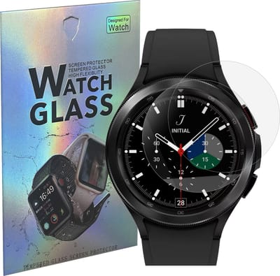 Screenprotector voor Samsung Galaxy Watch 4 CLASSIC (46mm) - 2 stuks Beschermglas Smartwatch van glas Transparante glazen schermbeschermfolie