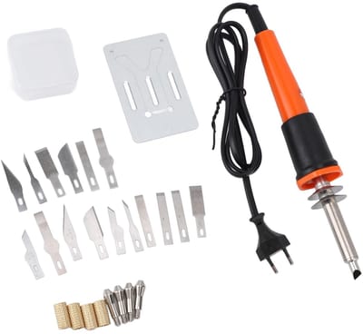 Dailygoods- Messensnijder Elektrisch - 16 Messen - Metalen Standaard - Multifunctionele Snijder - Hoog Temperatuur - Duurzaam Materiaal - Warmtesnijder